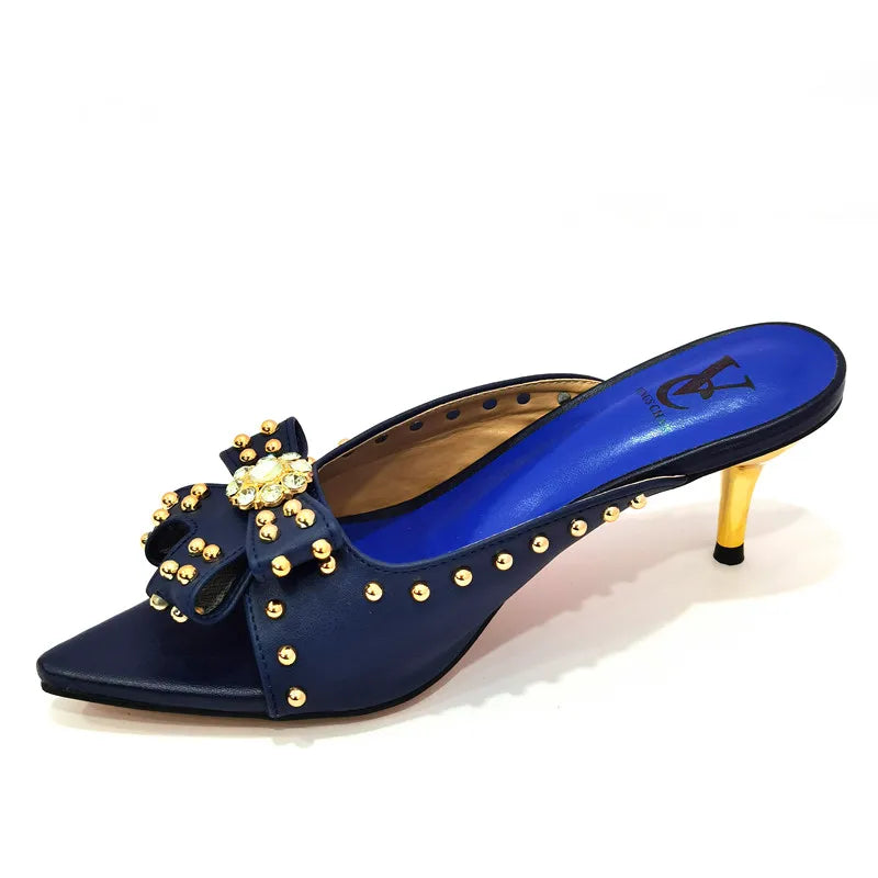 Rivet-Style Matching Shoes & Bag Set