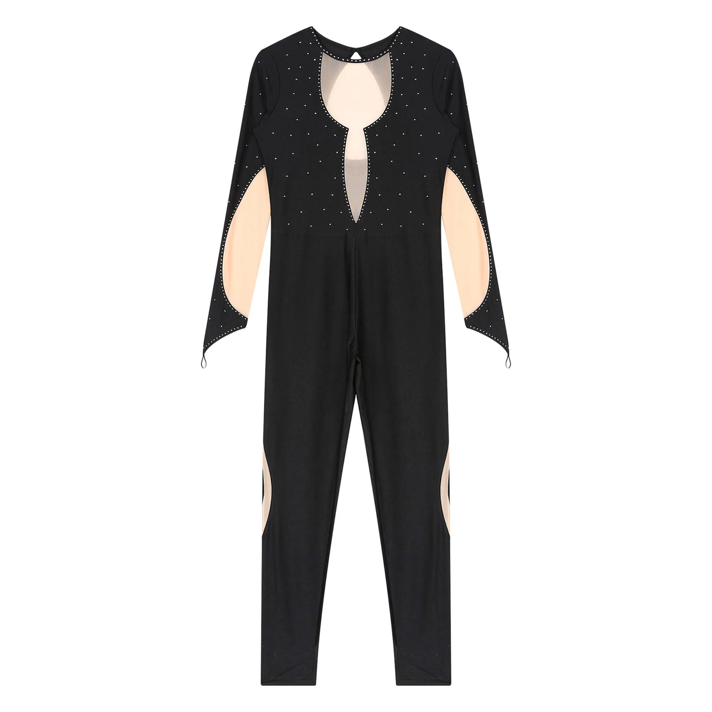 Rhinestones Ballet Dance/Gymnastics Jumpsuit