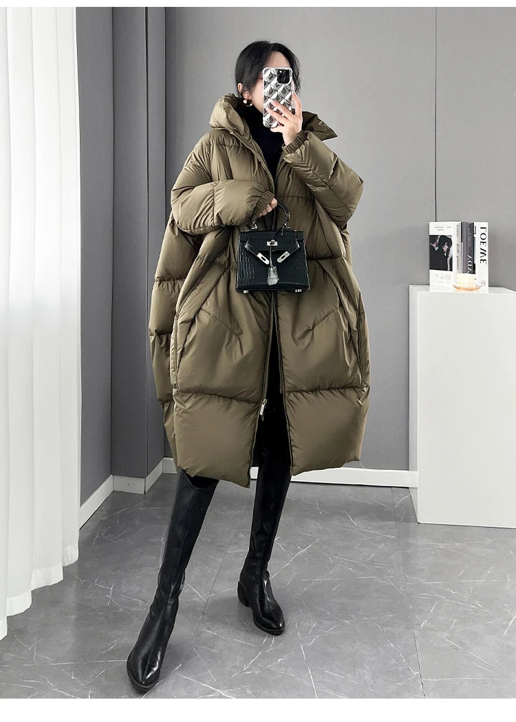 2024 New Ladies' Winter  Hooded Parkas Jacket