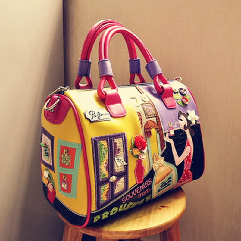 Multicolour Italian Luxury Leather Handbags