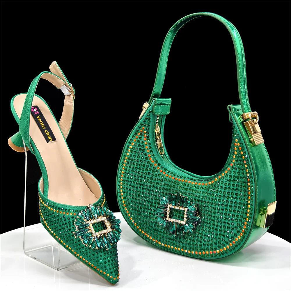 Elegant Matching Shoes & Bag Set