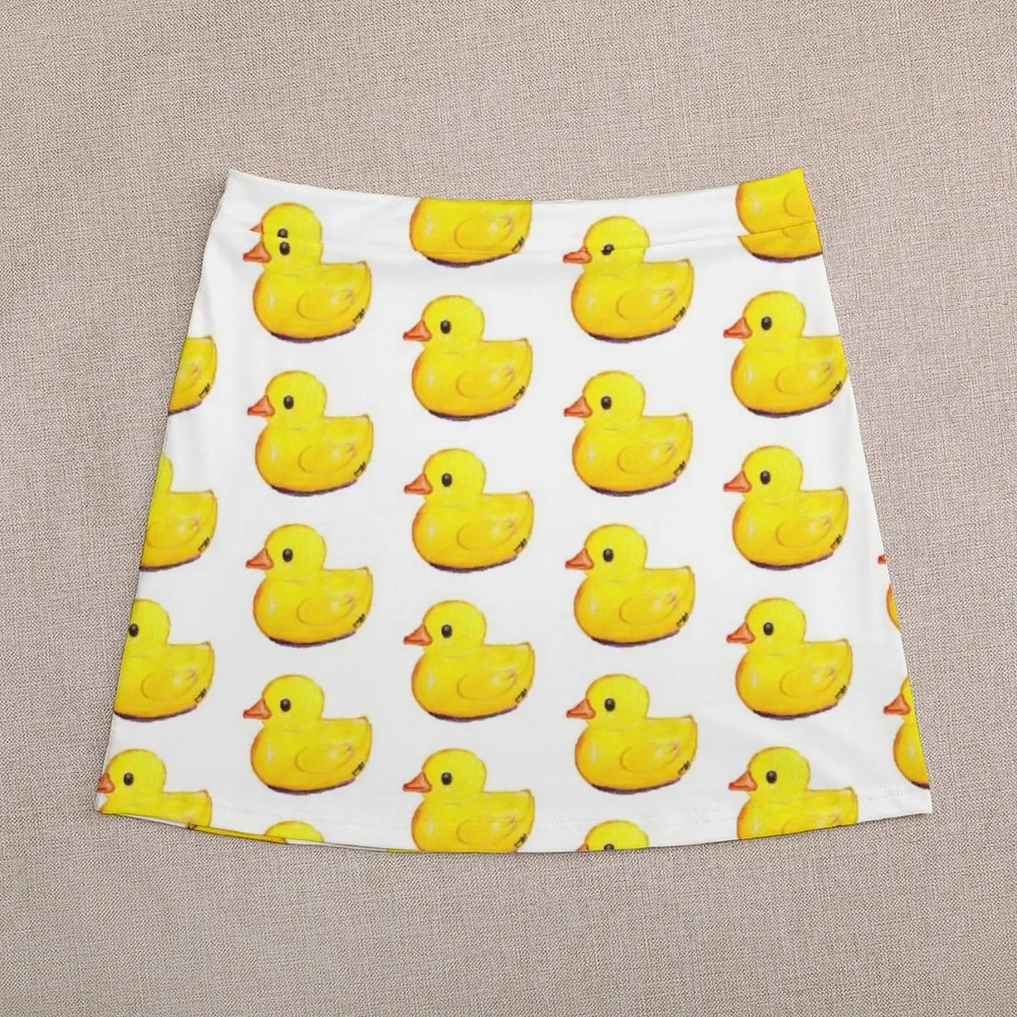 Duck Print Mini Skirt