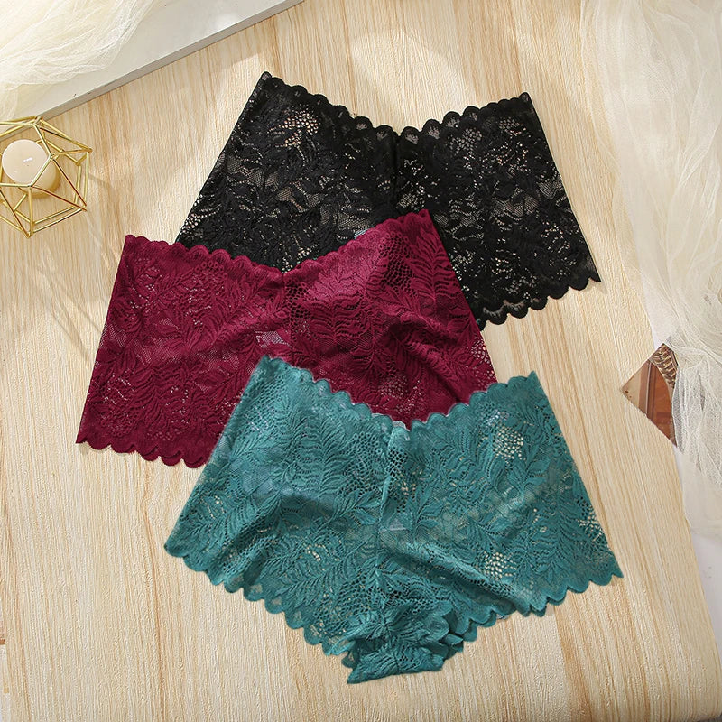 Low-Waist  Lace Hollow-Out Panties