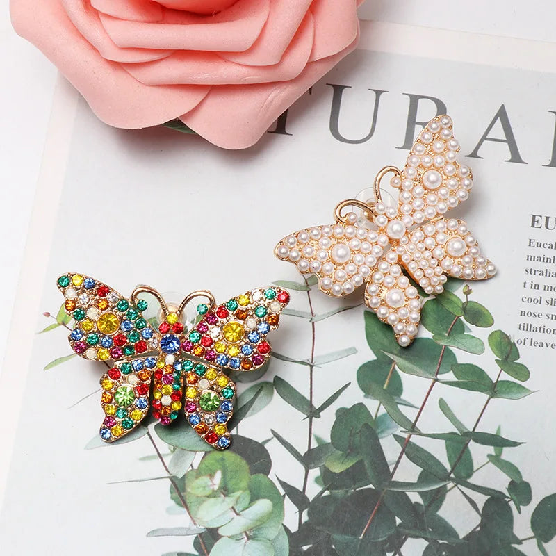 Women's Fashion Classic Butterfly Pearl Earrings