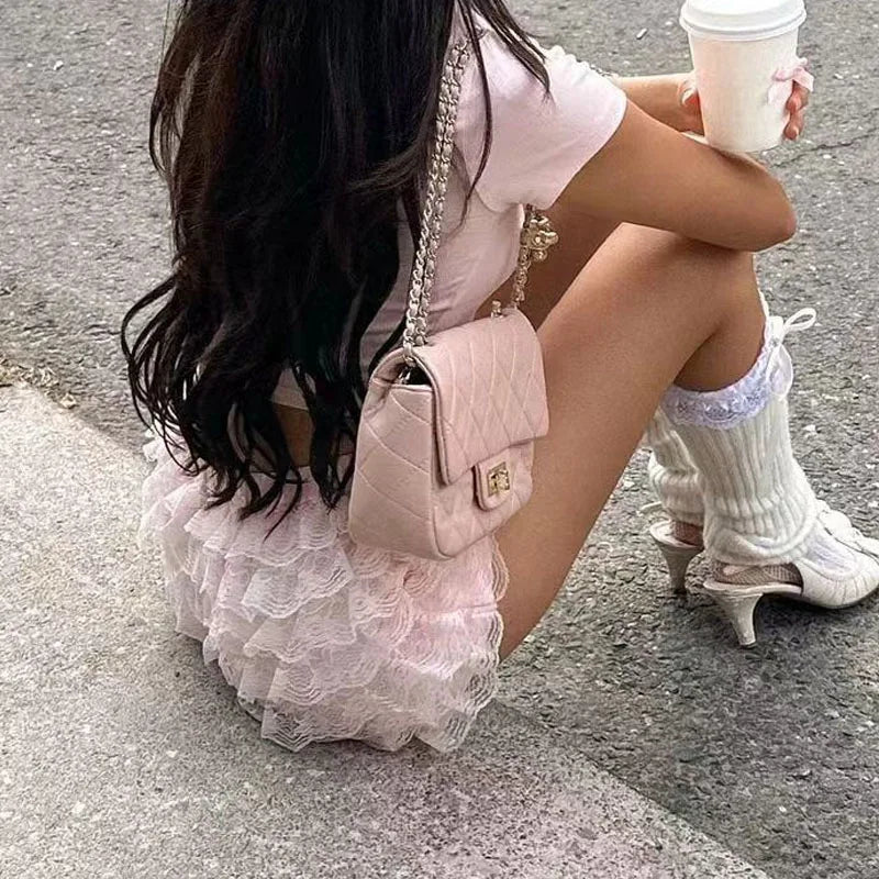 Vintage Frilly Lace Shorts
