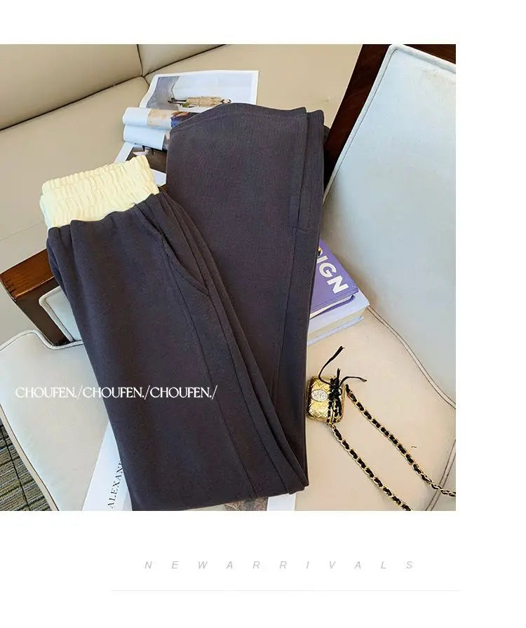 Women Y2K Suit Sweatershirt Top And Pant Two Piece Set Matching Outfit Female Winter Korean Casual Free Shipping Clothing 2023