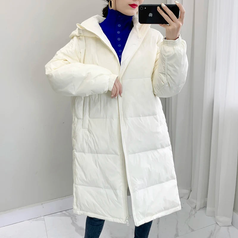 New Loose Thickened Long Parkas Winter Jacket