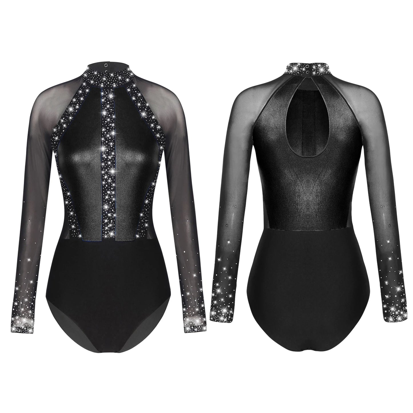 Rhinestones Ballet Dance/Gymnastics Jumpsuit