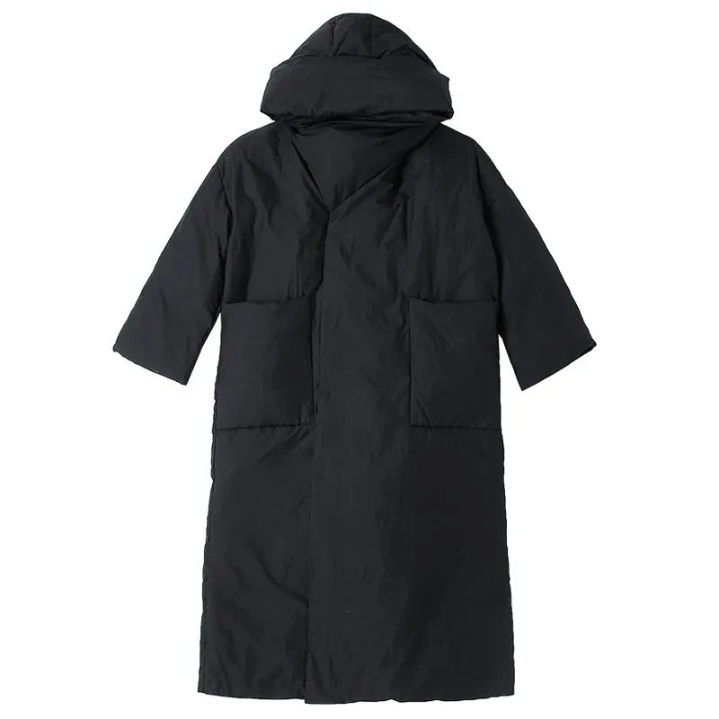 Thick  Loose Long Hooded Women's Jacket