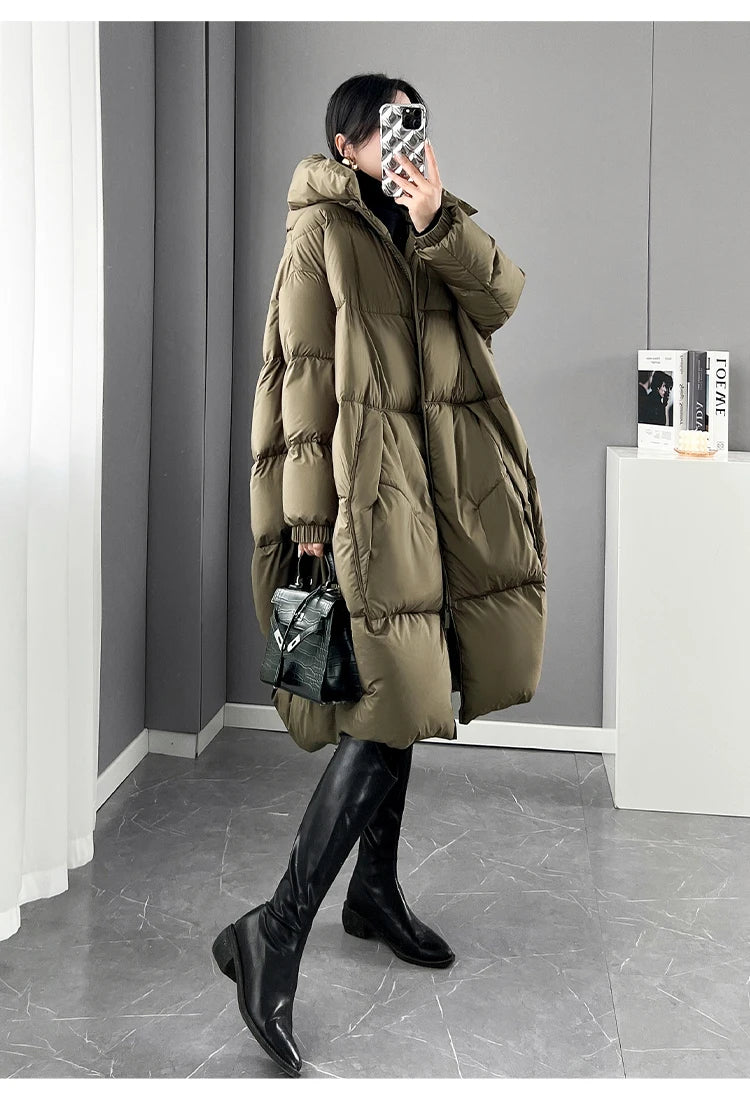 2024 New Ladies' Winter  Hooded Parkas Jacket