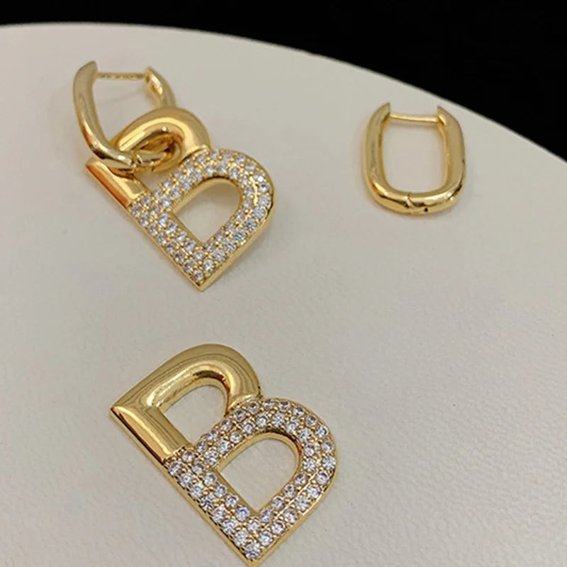 Popular Letter B Drop Earrings For Women