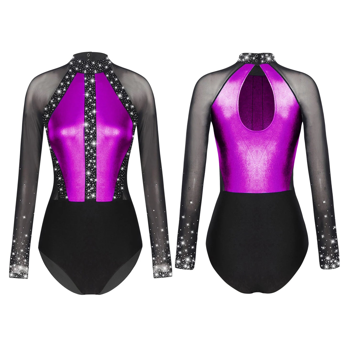Rhinestones Ballet Dance/Gymnastics Jumpsuit