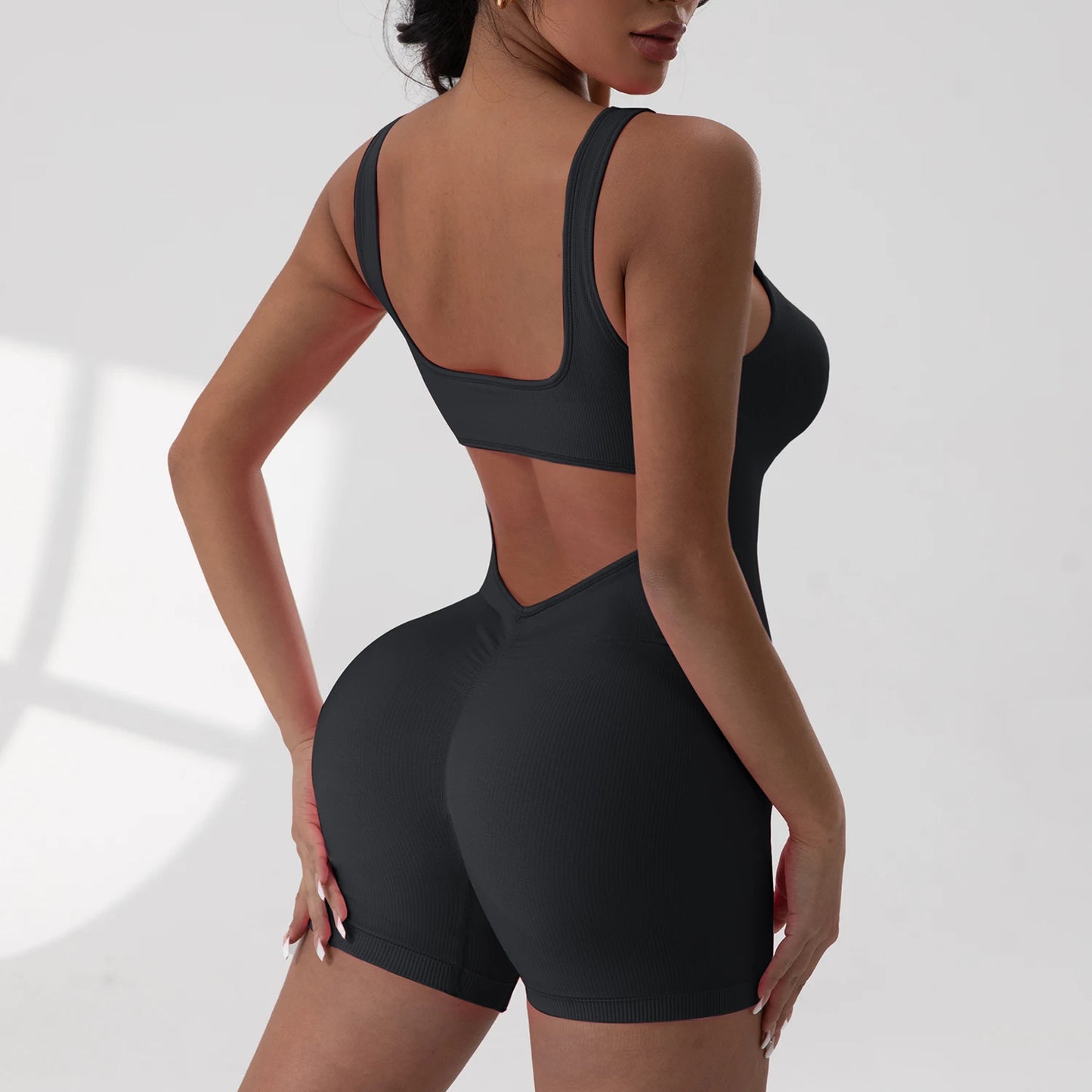 Cut-Out Fitness Jumpsuit