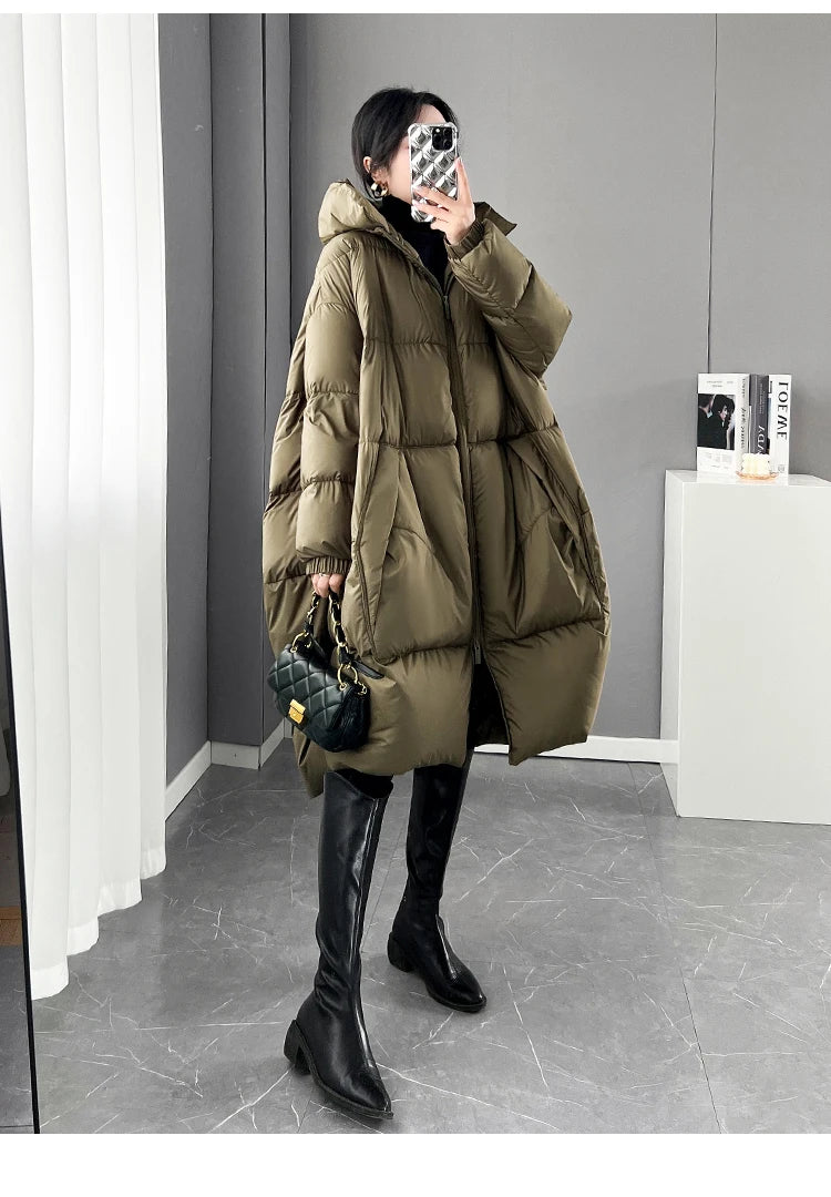 2024 New Ladies' Winter  Hooded Parkas Jacket