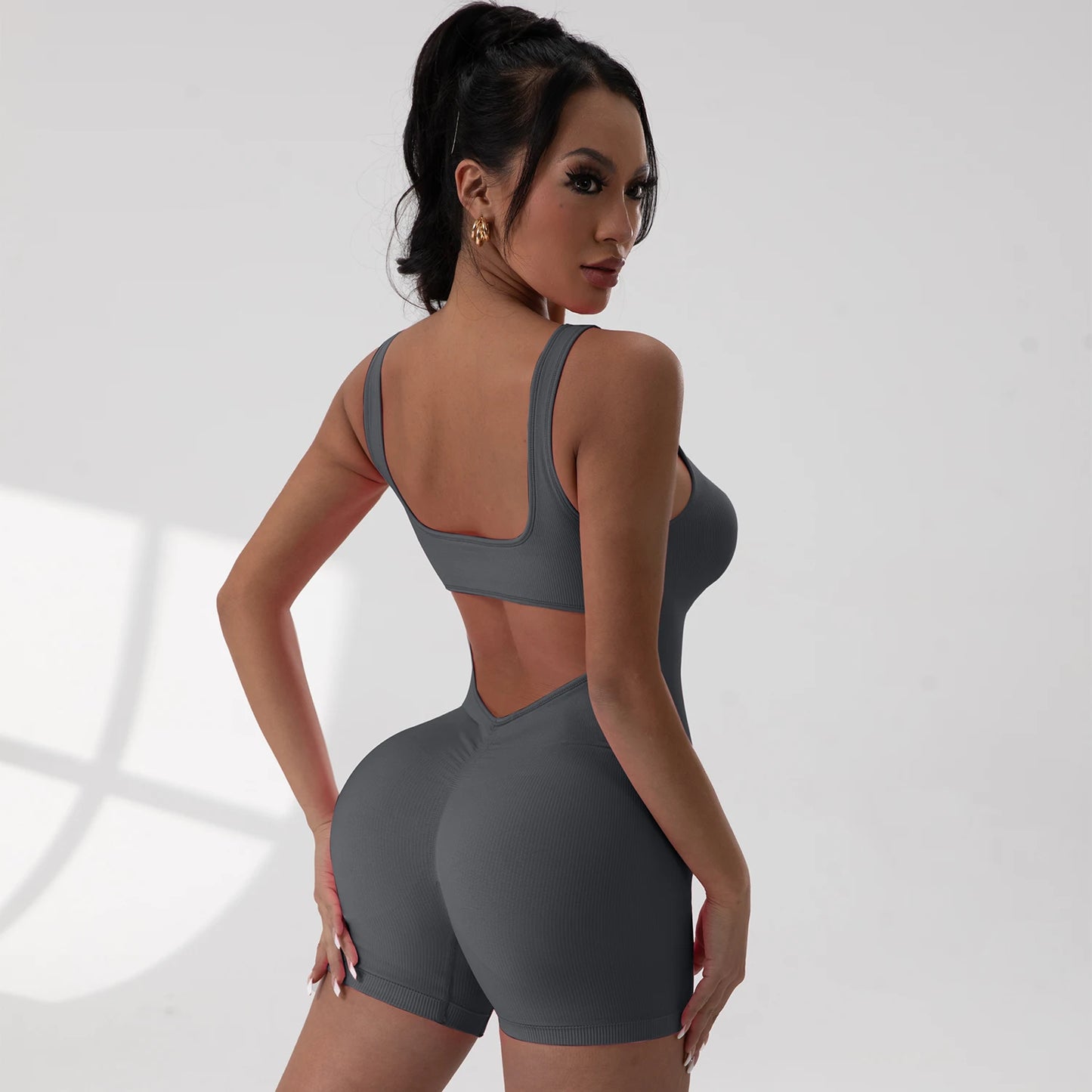 Cut-Out Fitness Jumpsuit