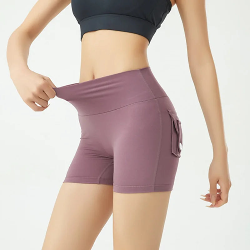 High-Waist Yoga Short Pants