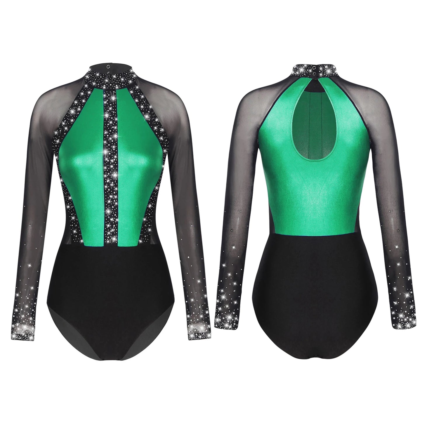 Rhinestones Ballet Dance/Gymnastics Jumpsuit
