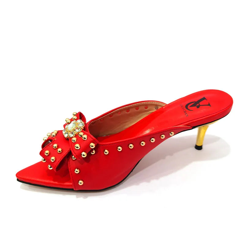 Rivet-Style Matching Shoes & Bag Set