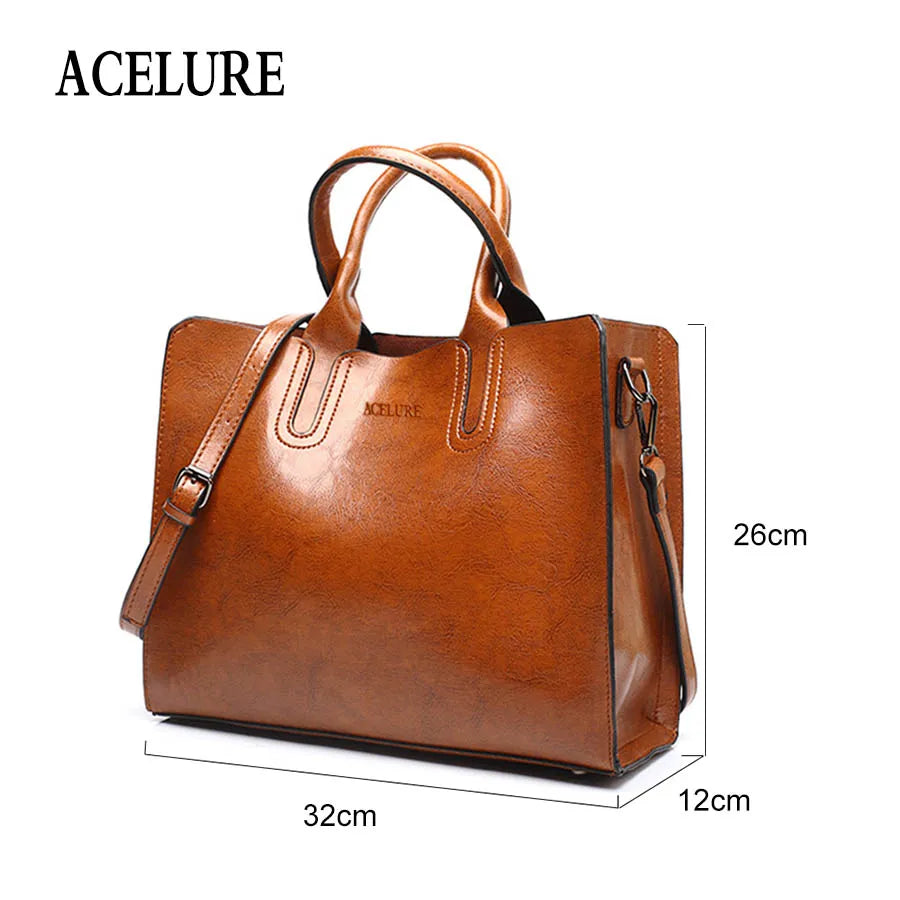 Versatile ACELURE Leather Handbags