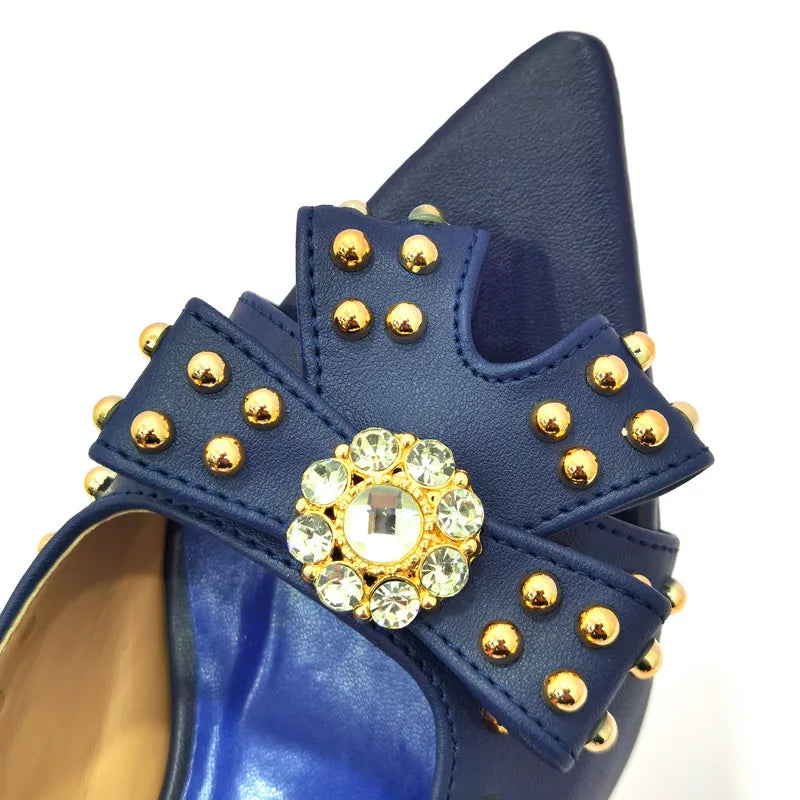 Rivet-Style Matching Shoes & Bag Set