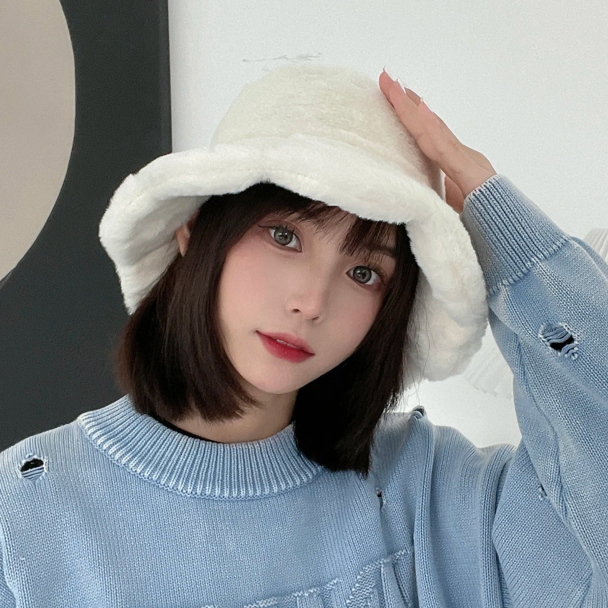 Faux Fur Bucket Hat