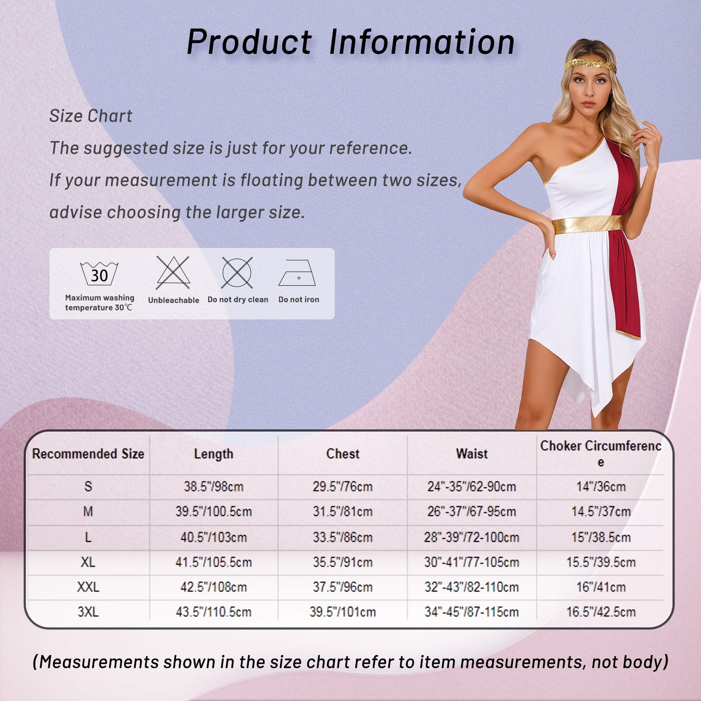 Greek Goddess Toga Cosplay Costume