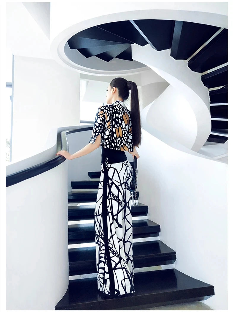 new summer office lady  Fashion casual loose brand female women girls thin wide leg jumpsuits clothing