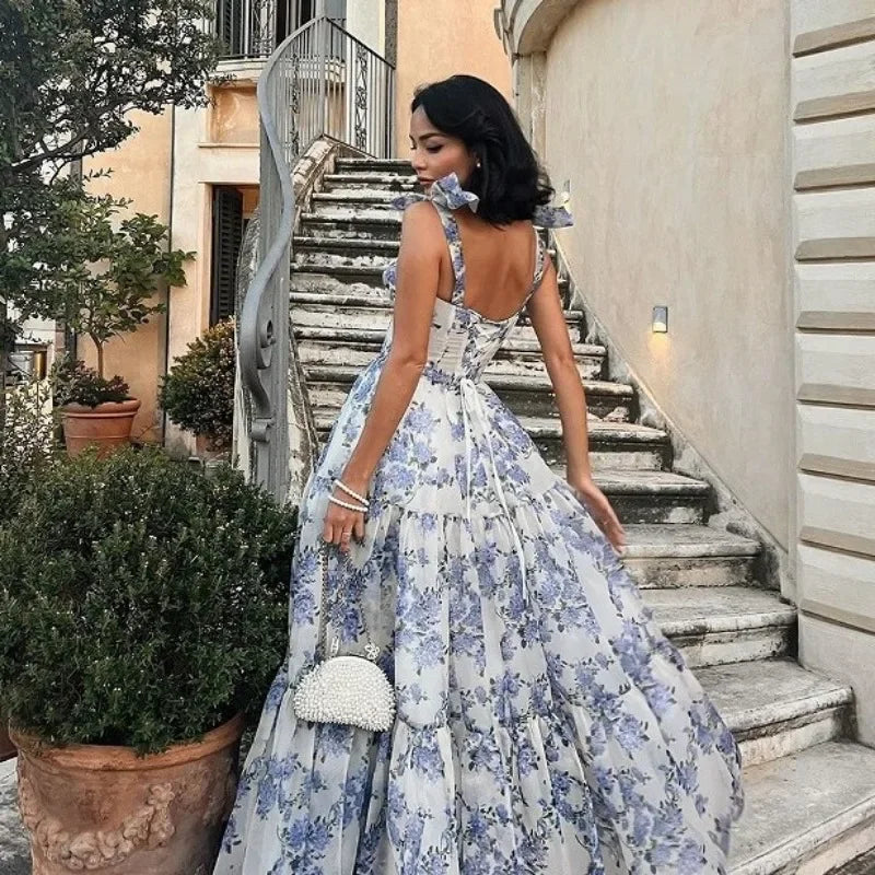 New Strapless One-Shoulder Sequin Long-Tail Evening Dress