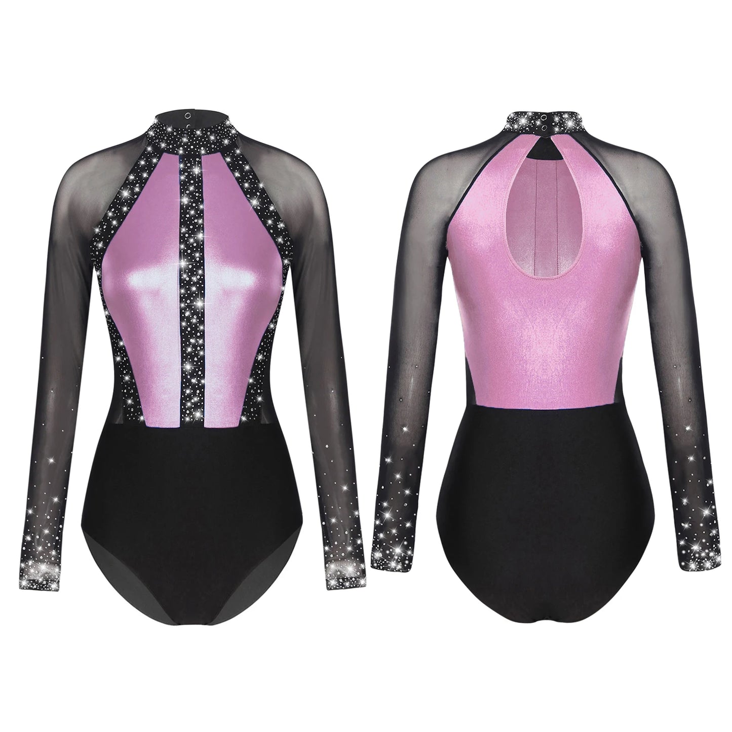 Rhinestones Ballet Dance/Gymnastics Jumpsuit