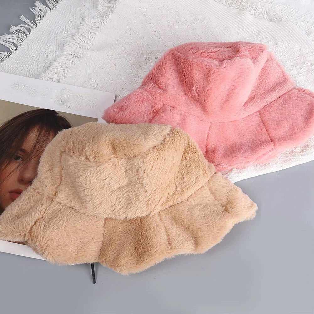 Faux Fur Bucket Hat