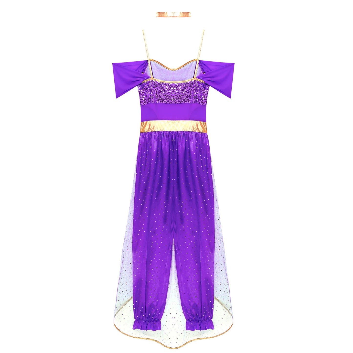 Bollywood-Style Women's Long Pants Jumpsuit