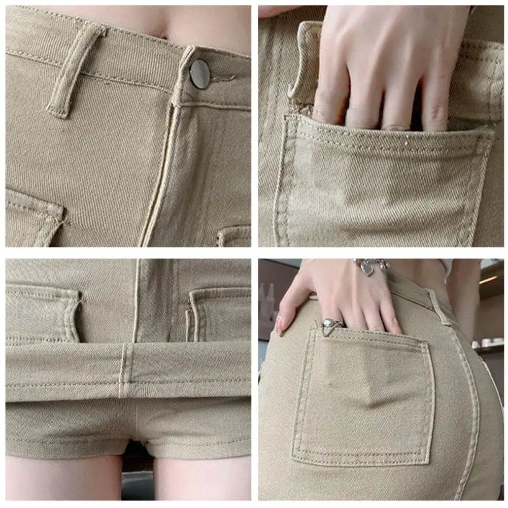 High-Waist Mini Skirt With Liner Pockets