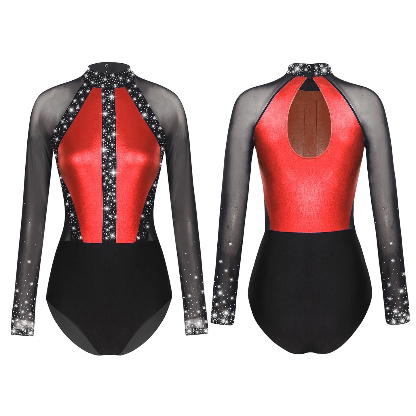 Rhinestones Ballet Dance/Gymnastics Jumpsuit