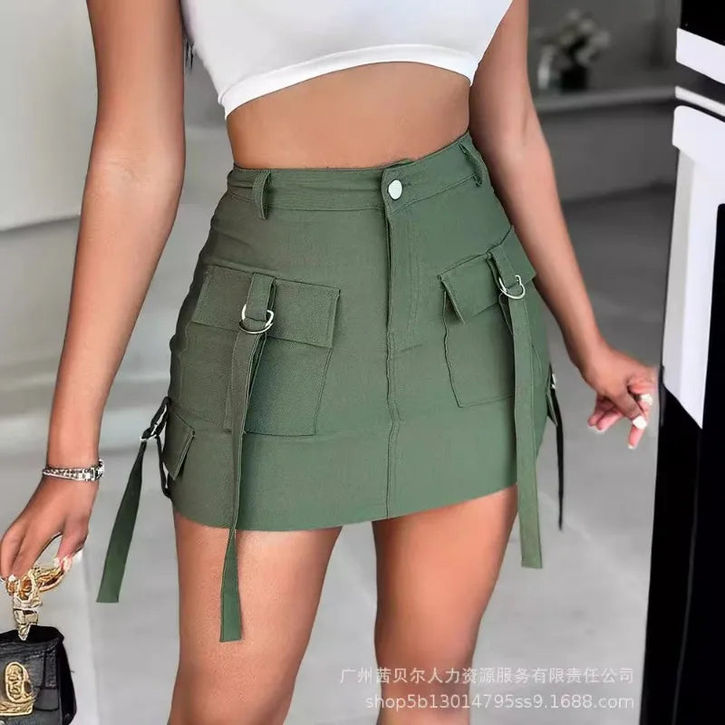 All-Matching Broadcloth Mini Skirt