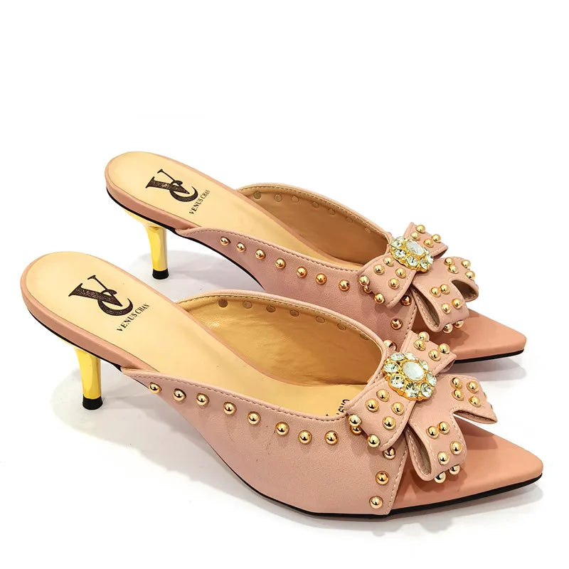 Rivet-Style Matching Shoes & Bag Set