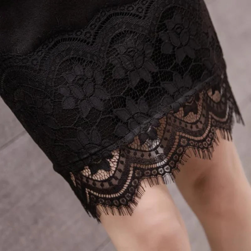 Tight Lace Wrap A-Line Skirt