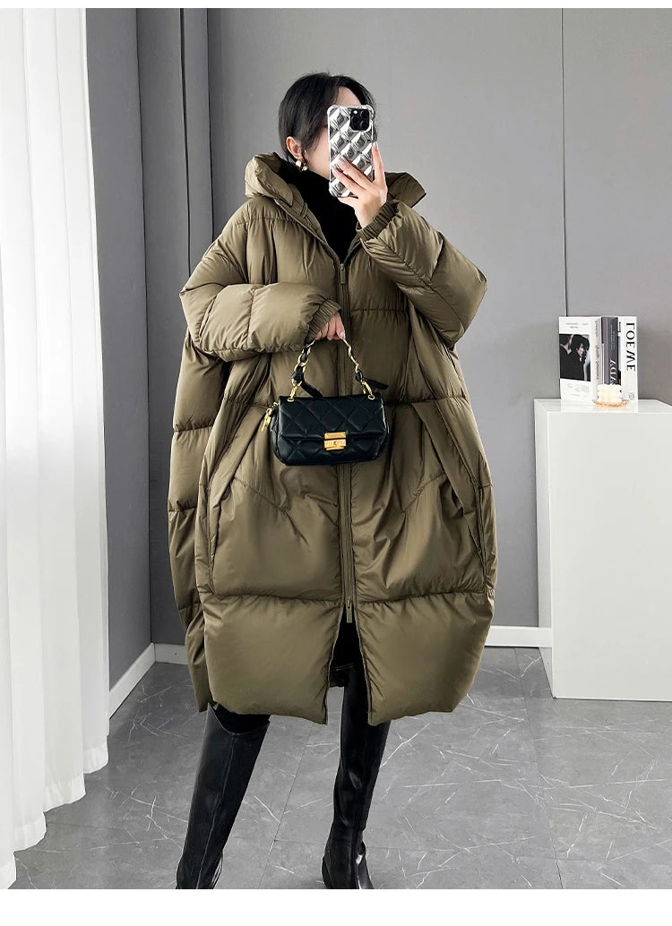 2024 New Ladies' Winter  Hooded Parkas Jacket