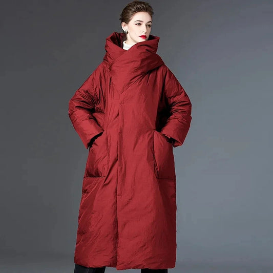 Thick  Loose Long Hooded Women's Jacket