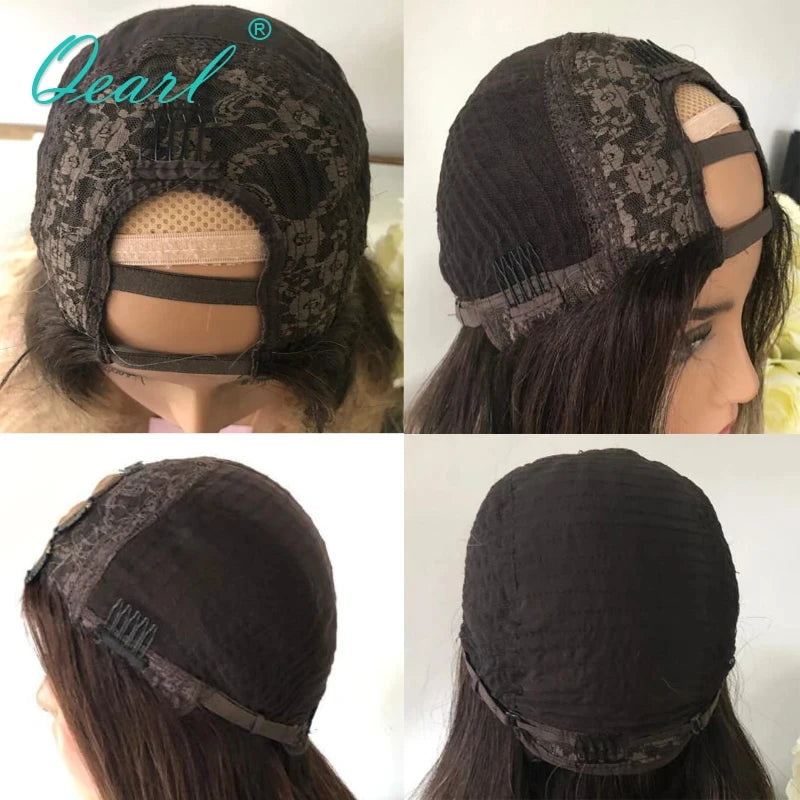 Short Bob U/V Part Wig - 100% Real Brazilian Human Hair