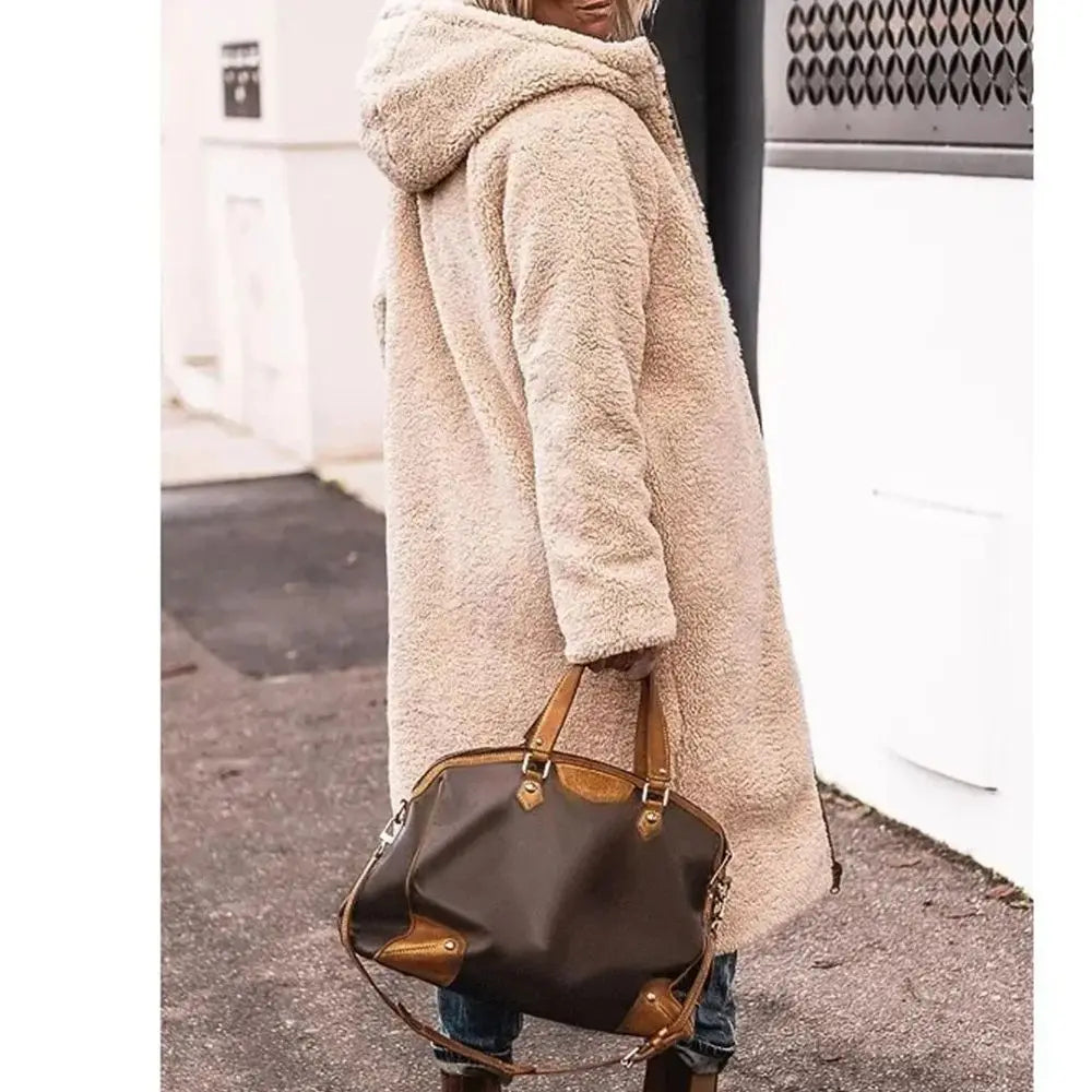 Women's Reversible Winter Hooded Quilted Jacket