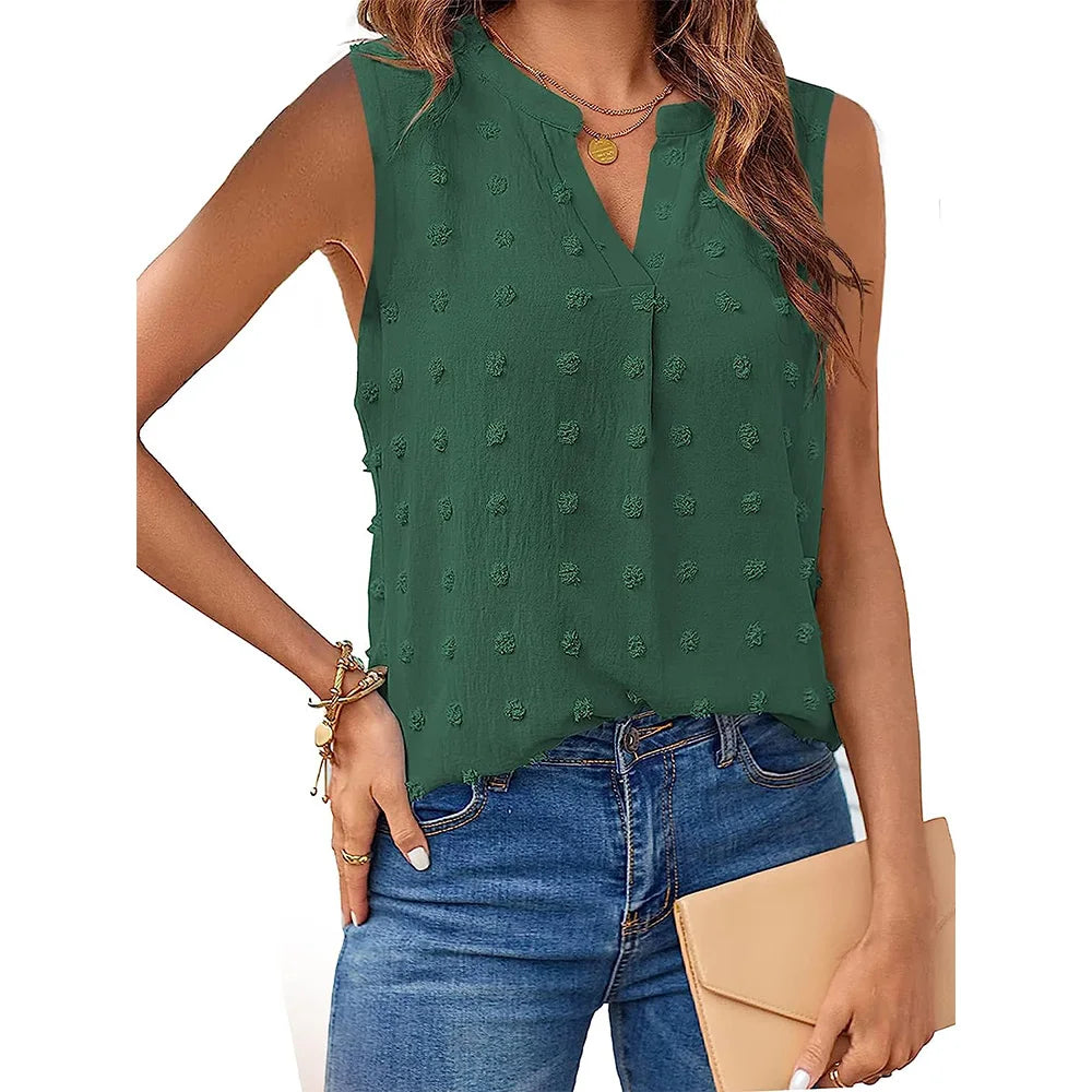 Women's V-Neck Dressy Casual T-Shirt