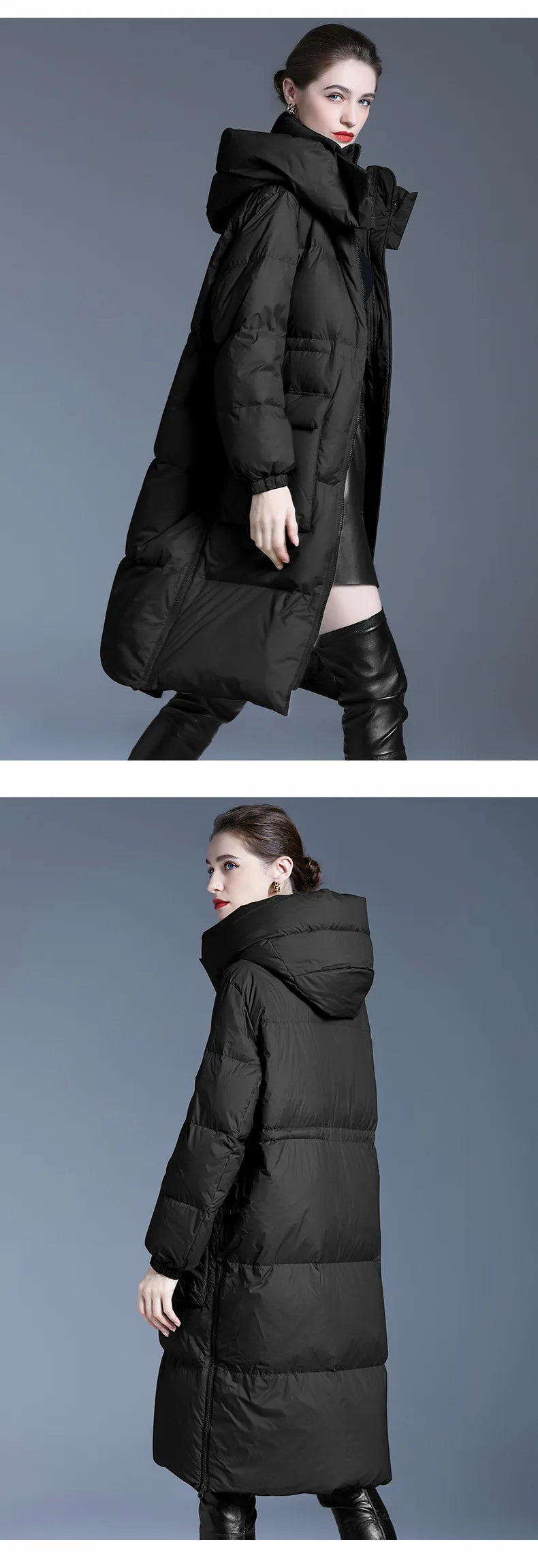 Long Padded Lightweight Winter Jacket For Women