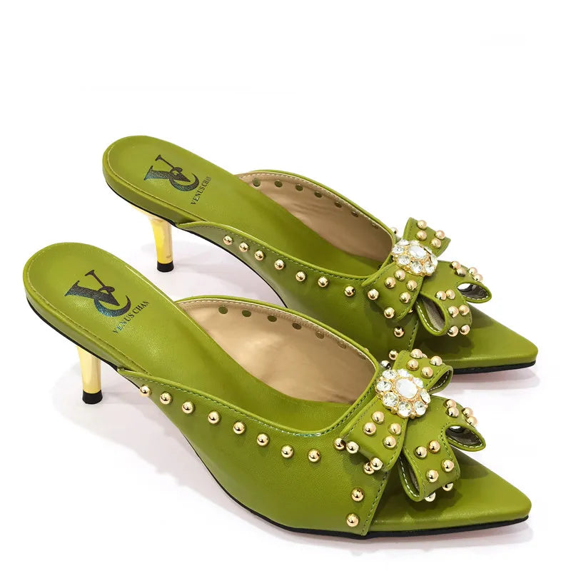 Rivet-Style Matching Shoes & Bag Set