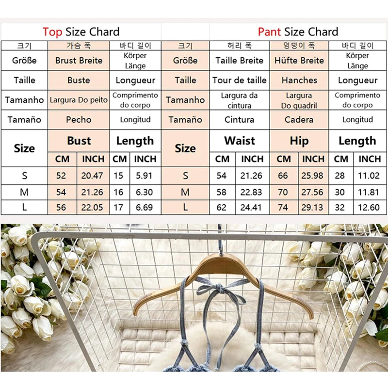 Blue American Hotsweet Sets Halter Sleeveless Backless Love Bikini Tops Button Basics Shorts Sexy Denim Suits Vintage Beach Suit