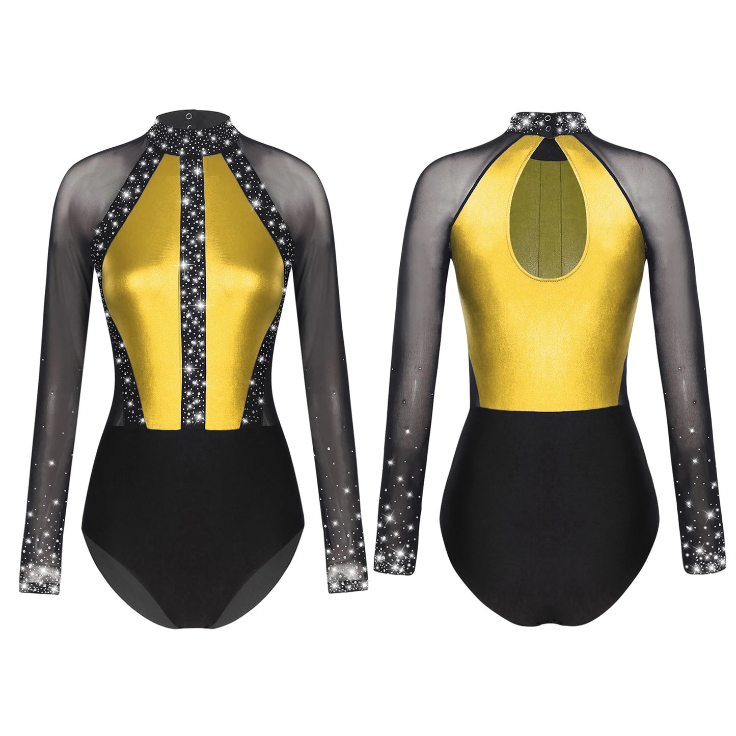 Rhinestones Ballet Dance/Gymnastics Jumpsuit