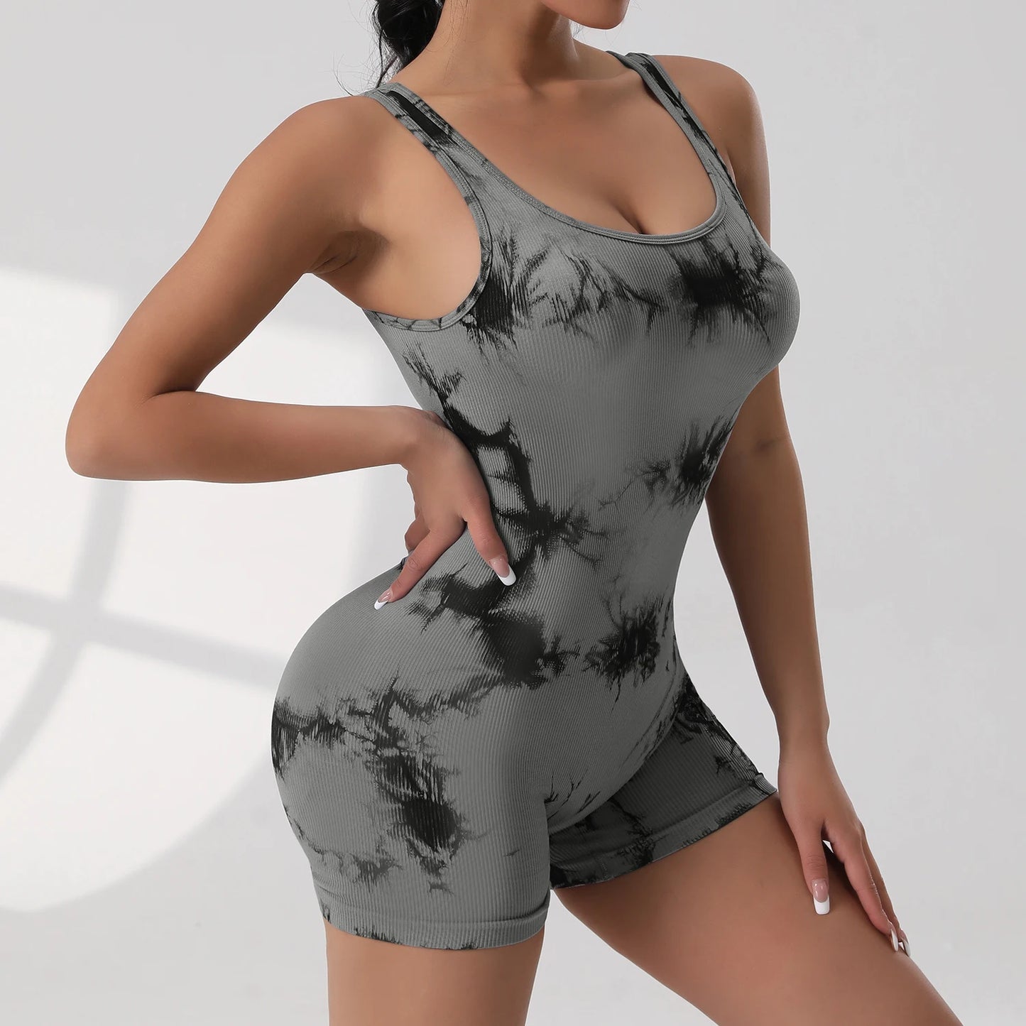Cut-Out Fitness Jumpsuit