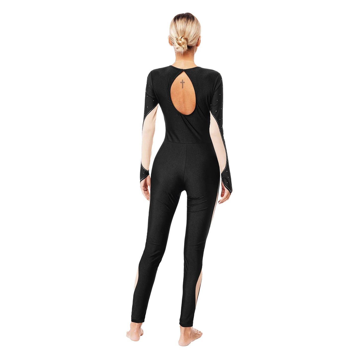 Rhinestones Ballet Dance/Gymnastics Jumpsuit