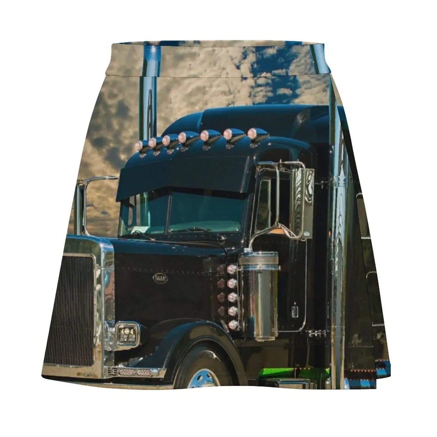 Novelty Black Peterbilt Mini Skirt