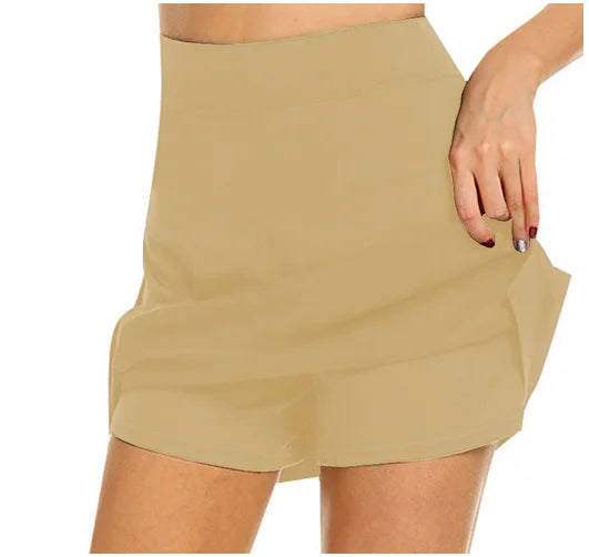 S-4Xl Skirt Ladies Large Size High Waist Slim Slimming Short Skirt A-Line Shorts Tennis Sports Short Skirt Women