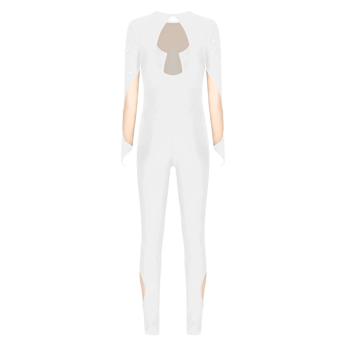 Rhinestones Ballet Dance/Gymnastics Jumpsuit